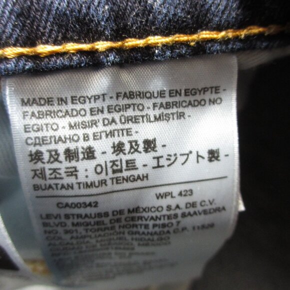 Levi's Men's 550 Jeans Straight Leg Dark Wash Size 50 x 29 - Picture 6 of 11